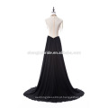 New Design Sexy Backless One Shoulder Evening Dress Crystal Tassel Party Dress